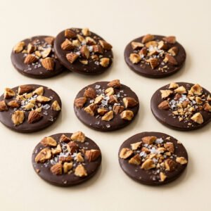Salted Almond Chocolate Medallions