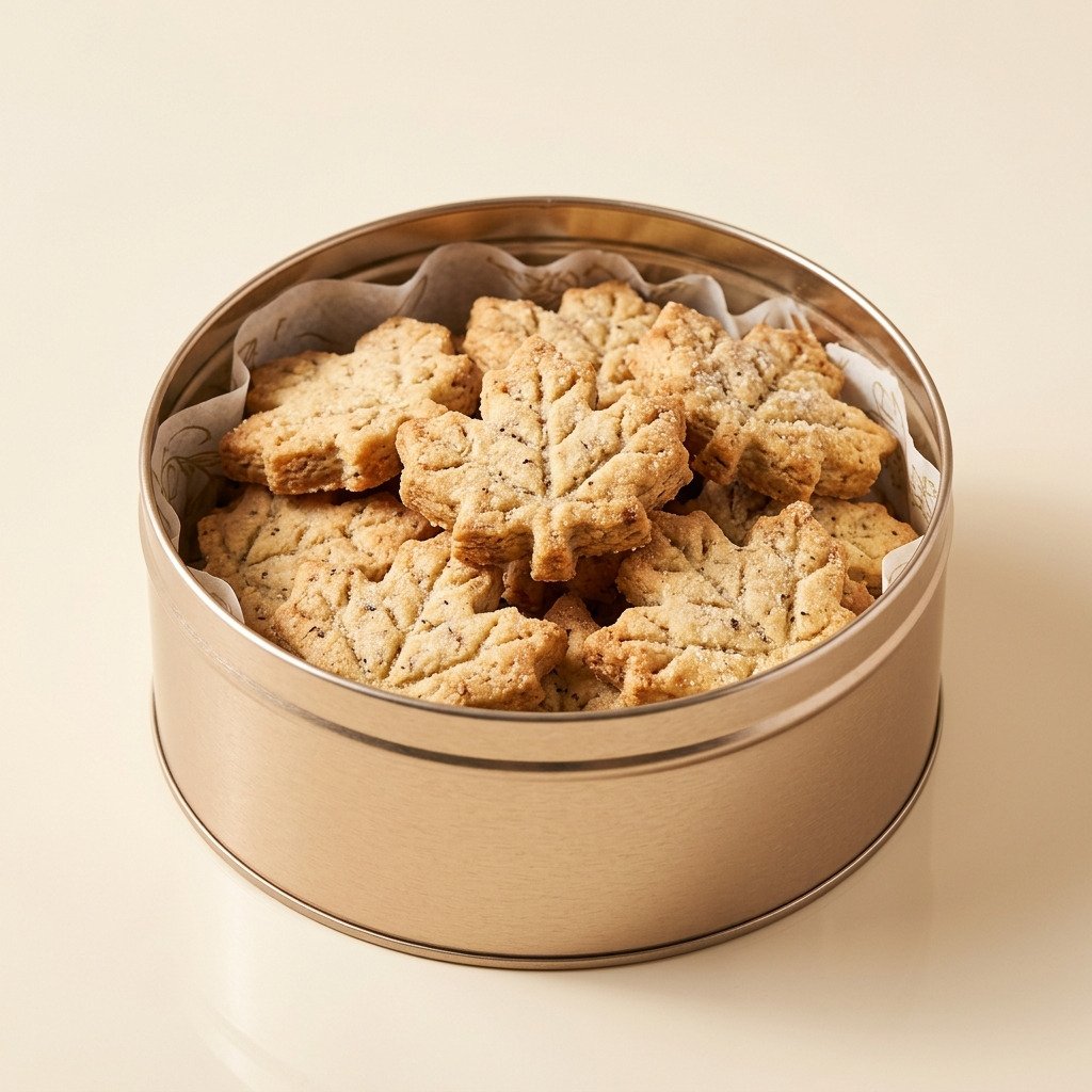 Maple Shortbread Cookie Tin