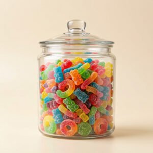 Rainbow Gummy Candy Jar