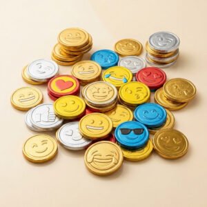 Novelty Emoji Chocolate Coins