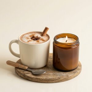 Winter Spice Candle & Cocoa Set